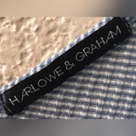 Harlowe & Graham Bodysuit Women’s Large Blue White Stripes Spaghetti Straps - Picture 6 of 7